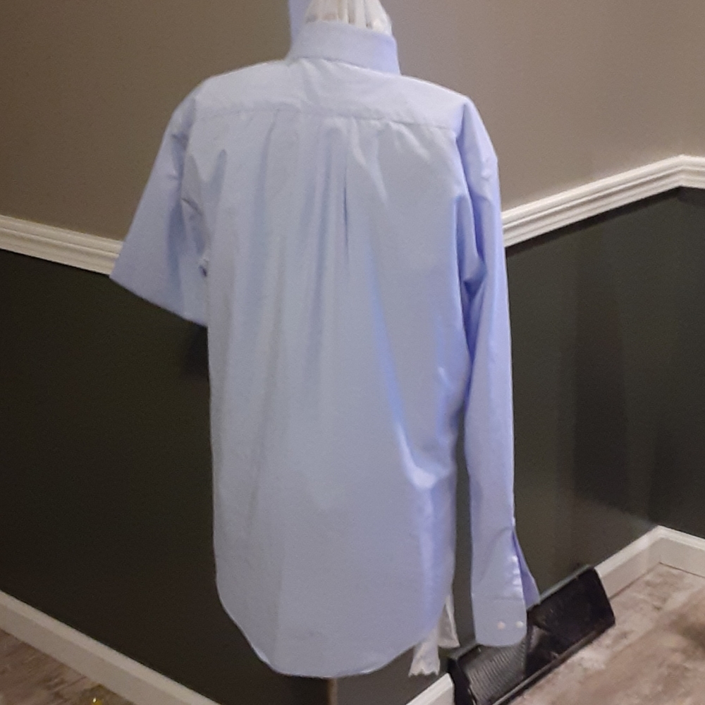 Nordstrom Rack No Iron Shirt 15.5 34/35 Trim Fit View 3